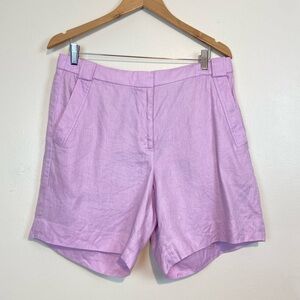 J.Crew 100% Linen Tailored Shorts – Lavender Purple
